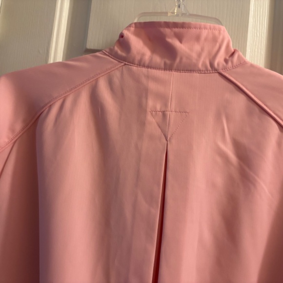 Full Zip Snap Pockets Pink Izod Golf Jacket Coat Vintage Size S - Picture 2 of 6